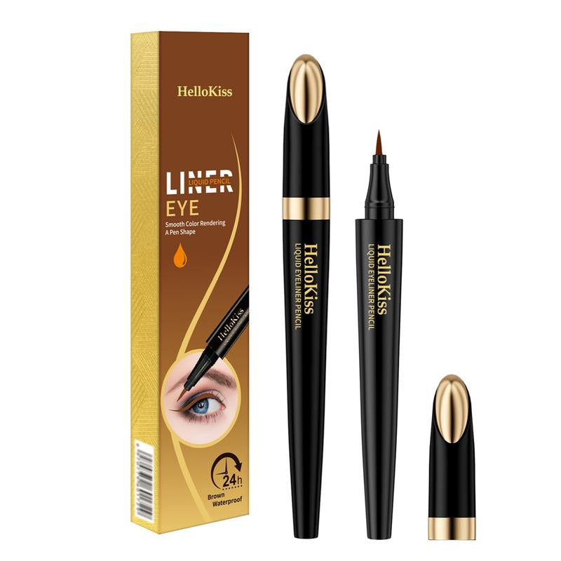 Hellokiss Long-Lasting Eyeliner - Lightweight, Waterproof, Vegan,Cruelty-Free,24-Hour Smooth Application,Ultra- Creamy and Silky Smooth Texture.
